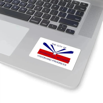 Flag of Wyoming Michigan (United States) STICKER Vinyl Kiss-Cut Decal - The Sticker Space