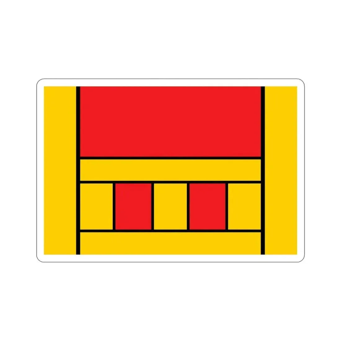 Flag of Xagħra Malta STICKER Vinyl Die-Cut Decal 3 Inch - The Sticker Space