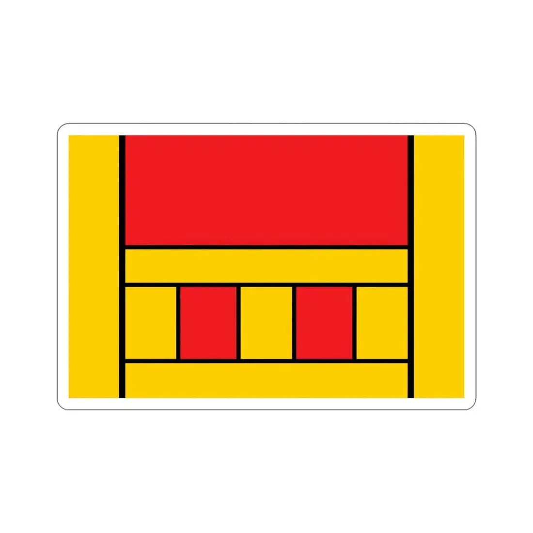 Flag of Xagħra Malta STICKER Vinyl Die-Cut Decal 4 Inch - The Sticker Space