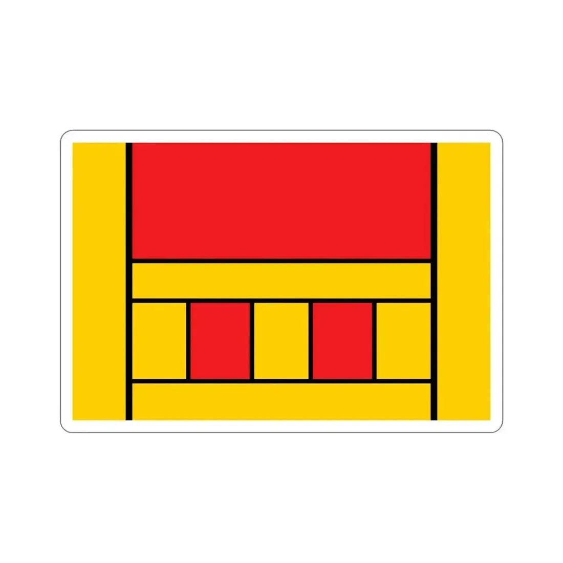 Flag of Xagħra Malta STICKER Vinyl Die-Cut Decal 5 Inch - The Sticker Space