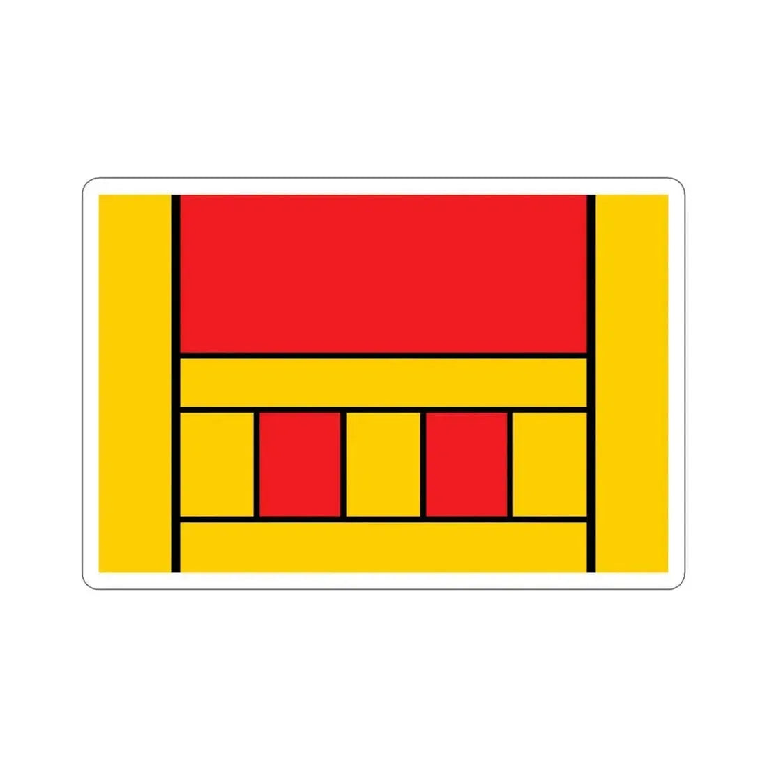 Flag of Xagħra Malta STICKER Vinyl Die-Cut Decal 6 Inch - The Sticker Space