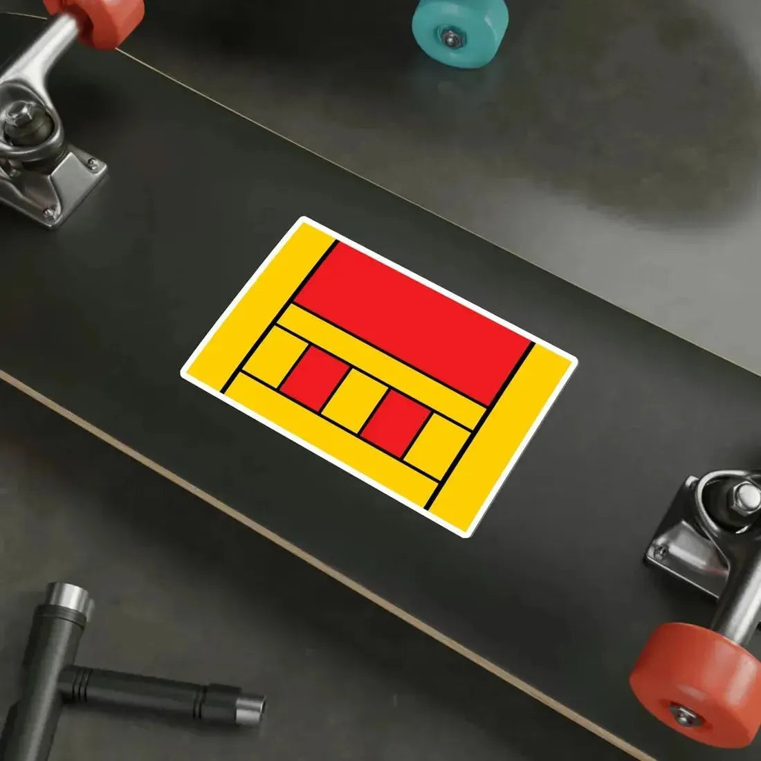 Flag of Xagħra Malta STICKER Vinyl Die-Cut Decal - The Sticker Space