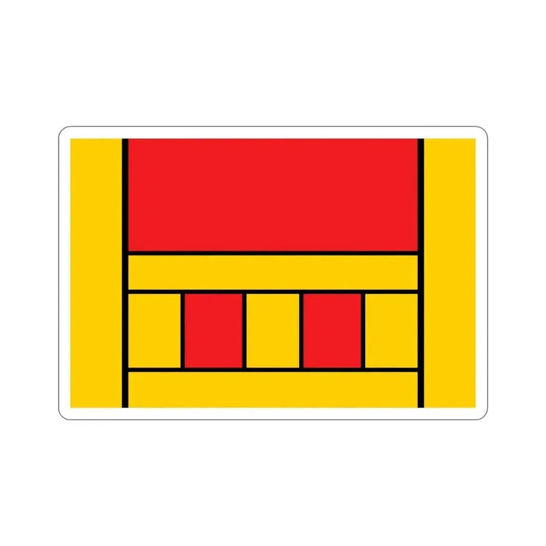 Flag of Xagħra Malta STICKER Vinyl Die-Cut Decal - The Sticker Space