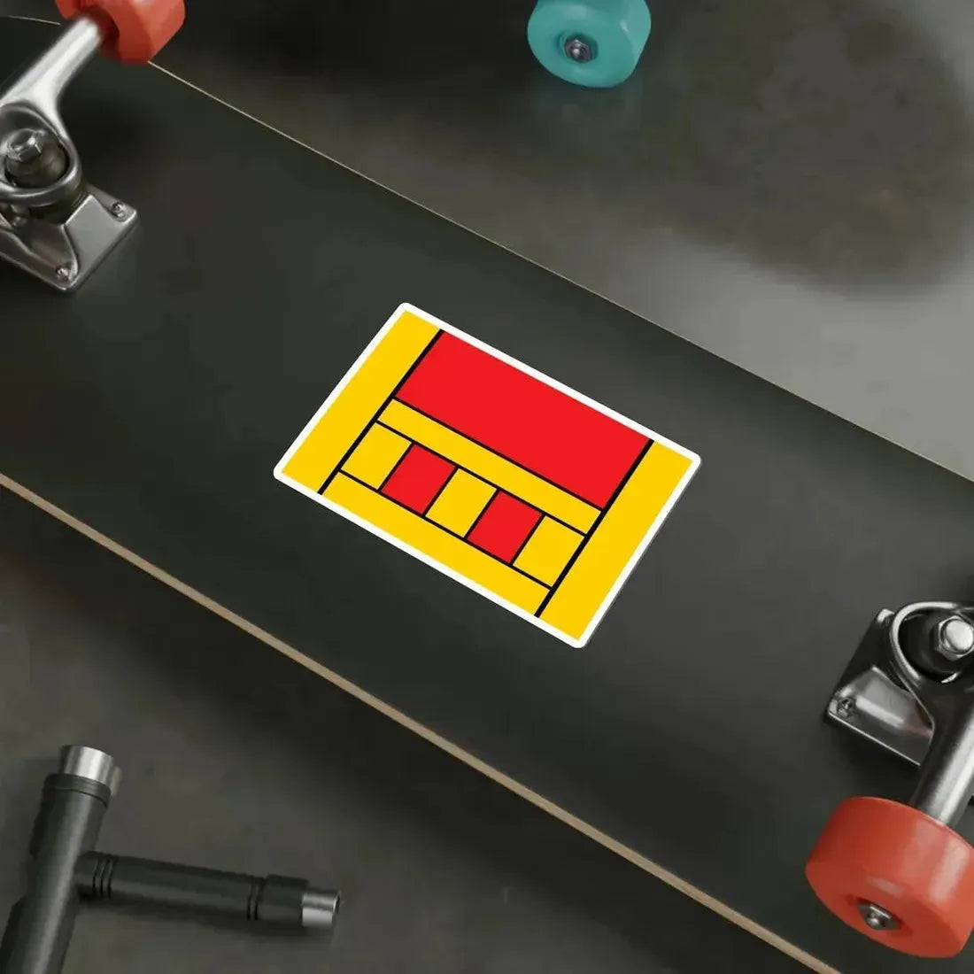 Flag of Xagħra Malta STICKER Vinyl Die-Cut Decal - The Sticker Space