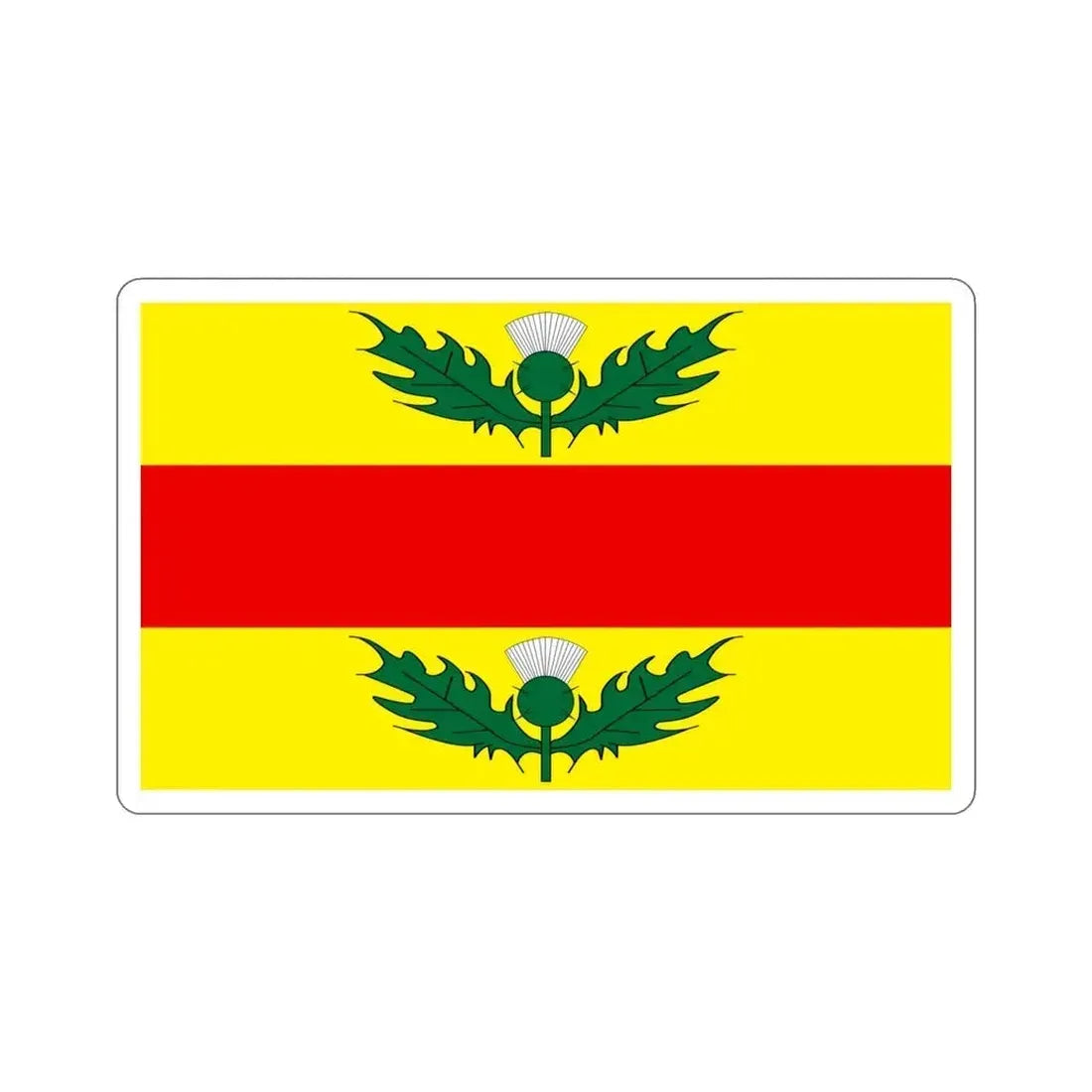 Flag of Xewkija Malta STICKER Vinyl Die-Cut Decal 4 Inch - The Sticker Space