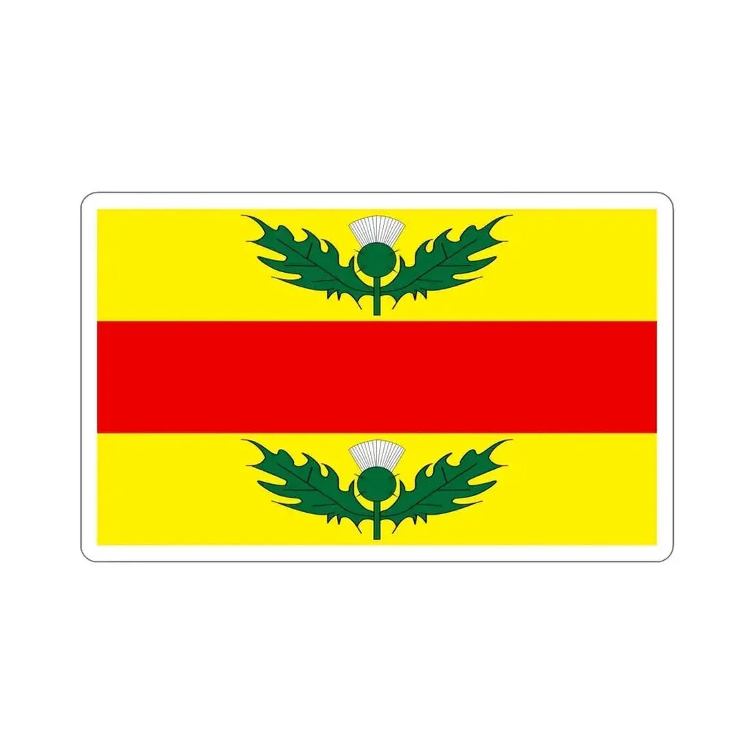 Flag of Xewkija Malta STICKER Vinyl Die-Cut Decal 6 Inch - The Sticker Space