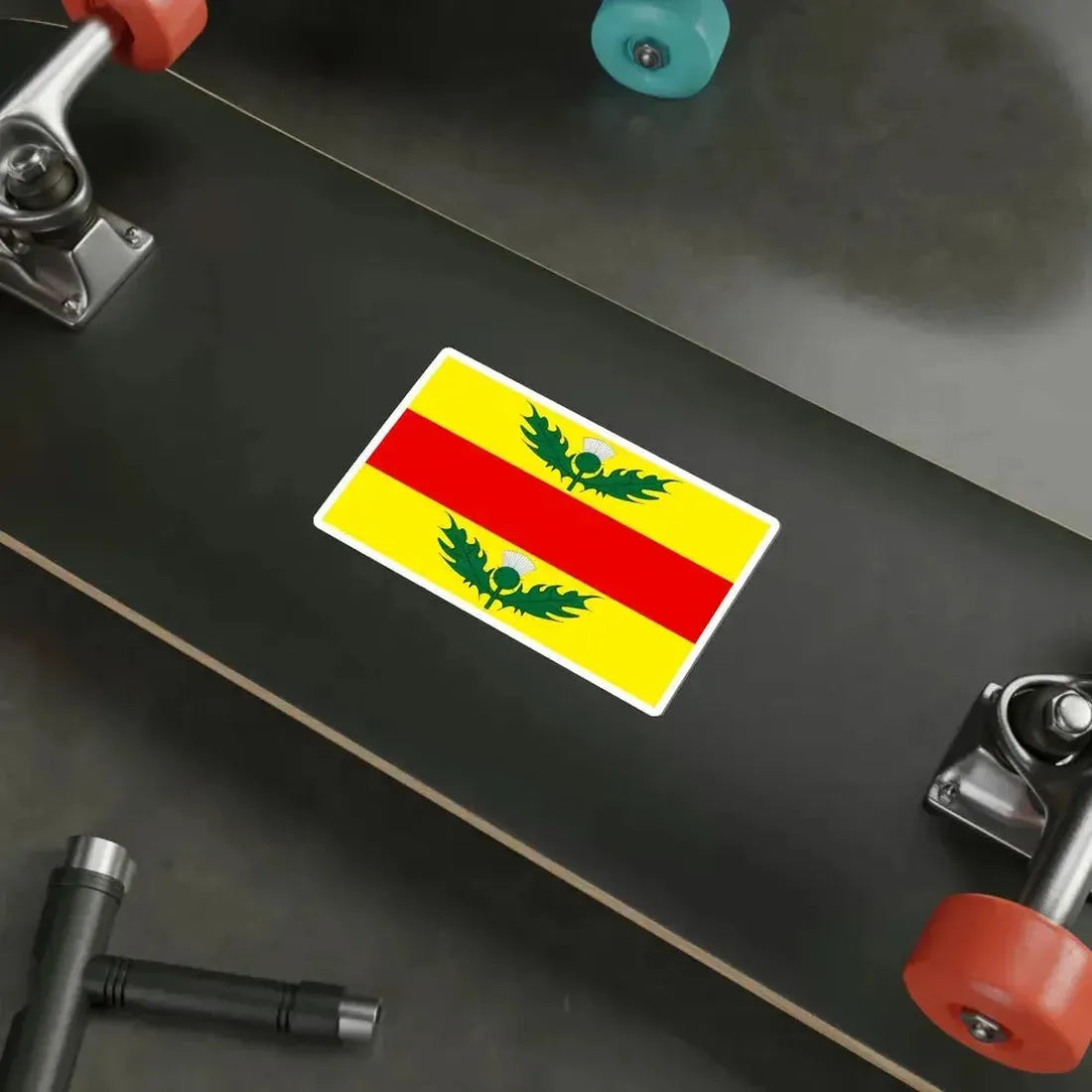 Flag of Xewkija Malta STICKER Vinyl Die-Cut Decal - The Sticker Space