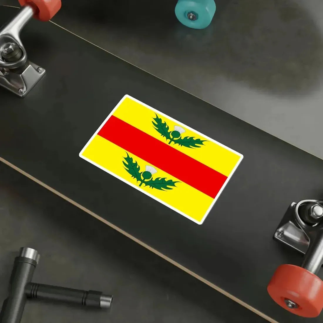 Flag of Xewkija Malta STICKER Vinyl Die-Cut Decal - The Sticker Space