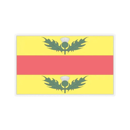 Flag of Xewkija Malta - STICKER Vinyl Kiss-Cut Decal 2 Inch Transparent - The Sticker Space