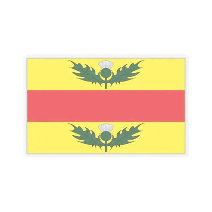 Flag of Xewkija Malta - STICKER Vinyl Kiss-Cut Decal 3 Inch Transparent - The Sticker Space
