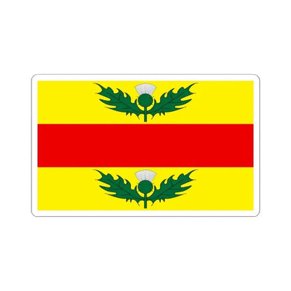 Flag of Xewkija Malta - STICKER Vinyl Kiss-Cut Decal 4 Inch White - The Sticker Space