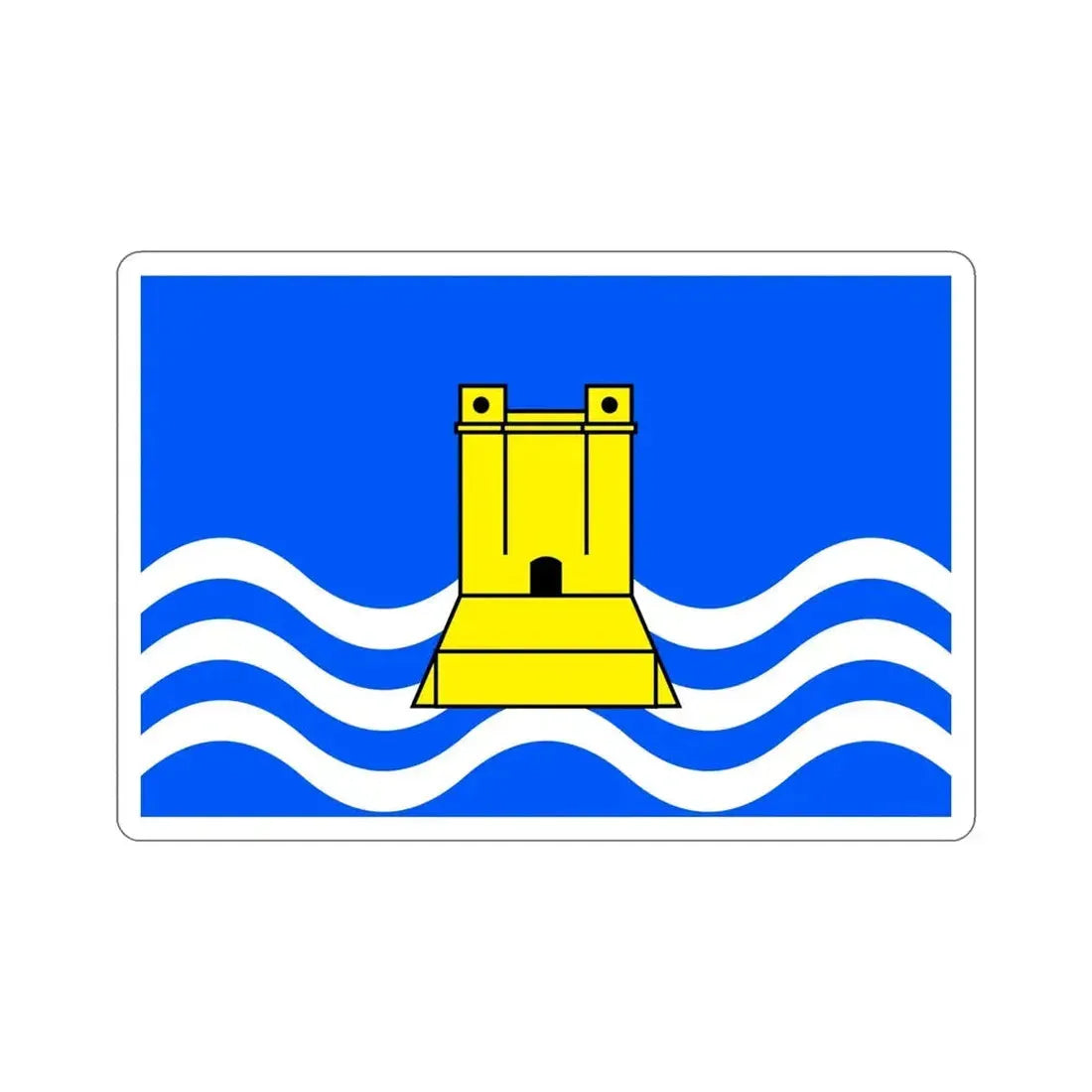 Flag of Xgħajra Malta STICKER Vinyl Die-Cut Decal 5 Inch - The Sticker Space