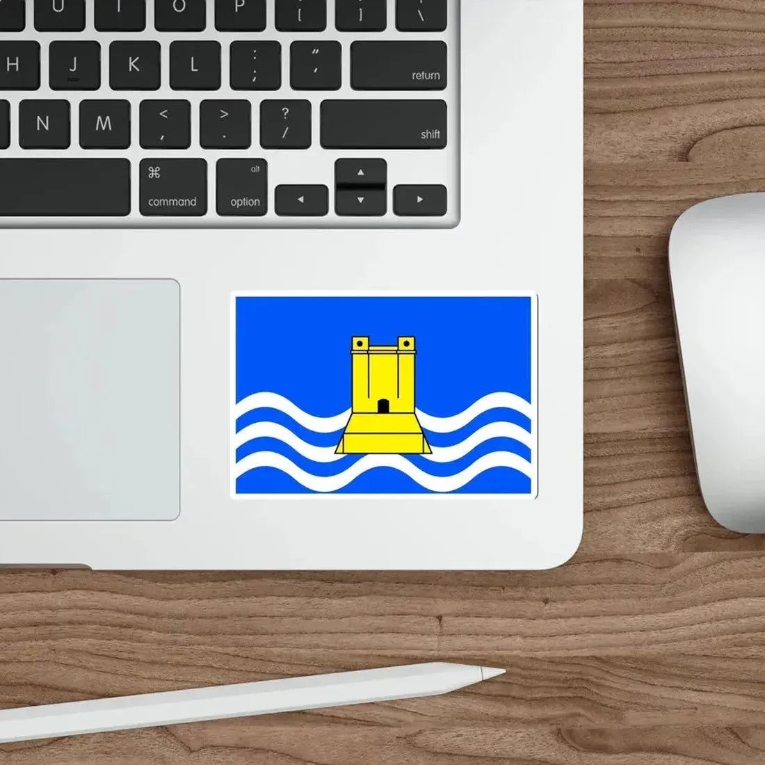 Flag of Xgħajra Malta STICKER Vinyl Die-Cut Decal - The Sticker Space