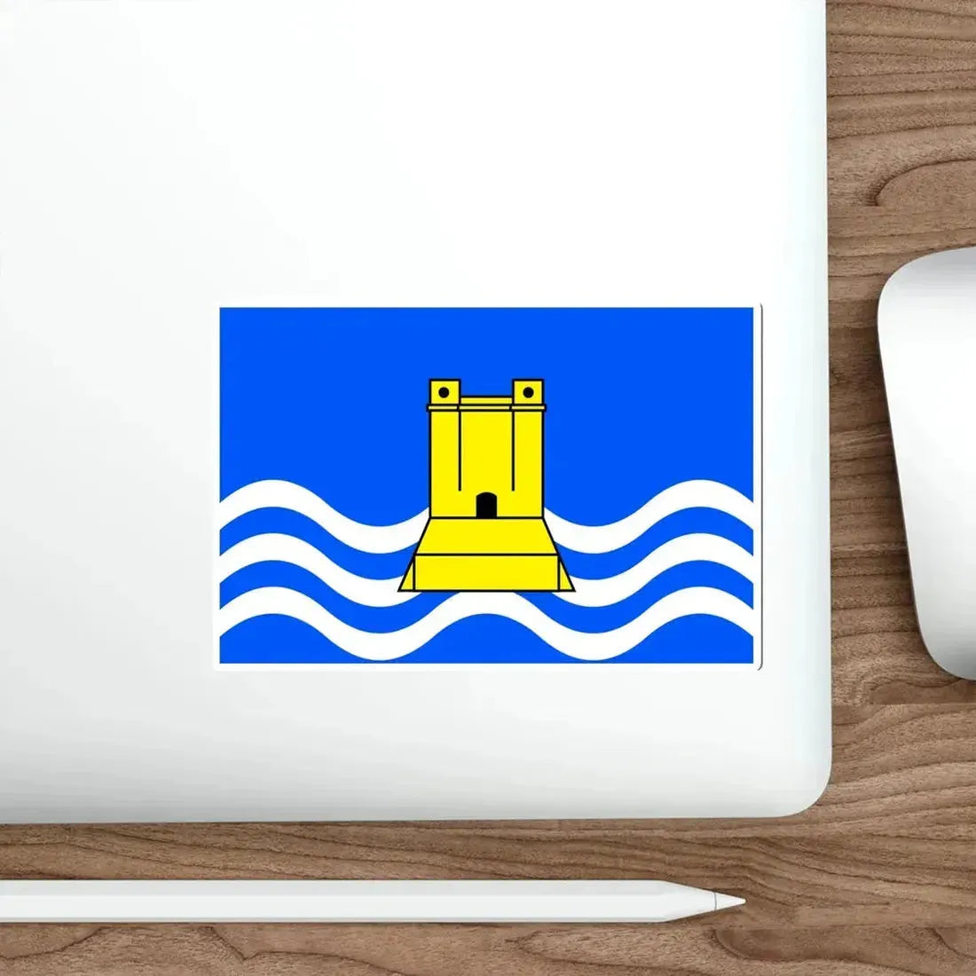 Flag of Xgħajra Malta STICKER Vinyl Die-Cut Decal - The Sticker Space