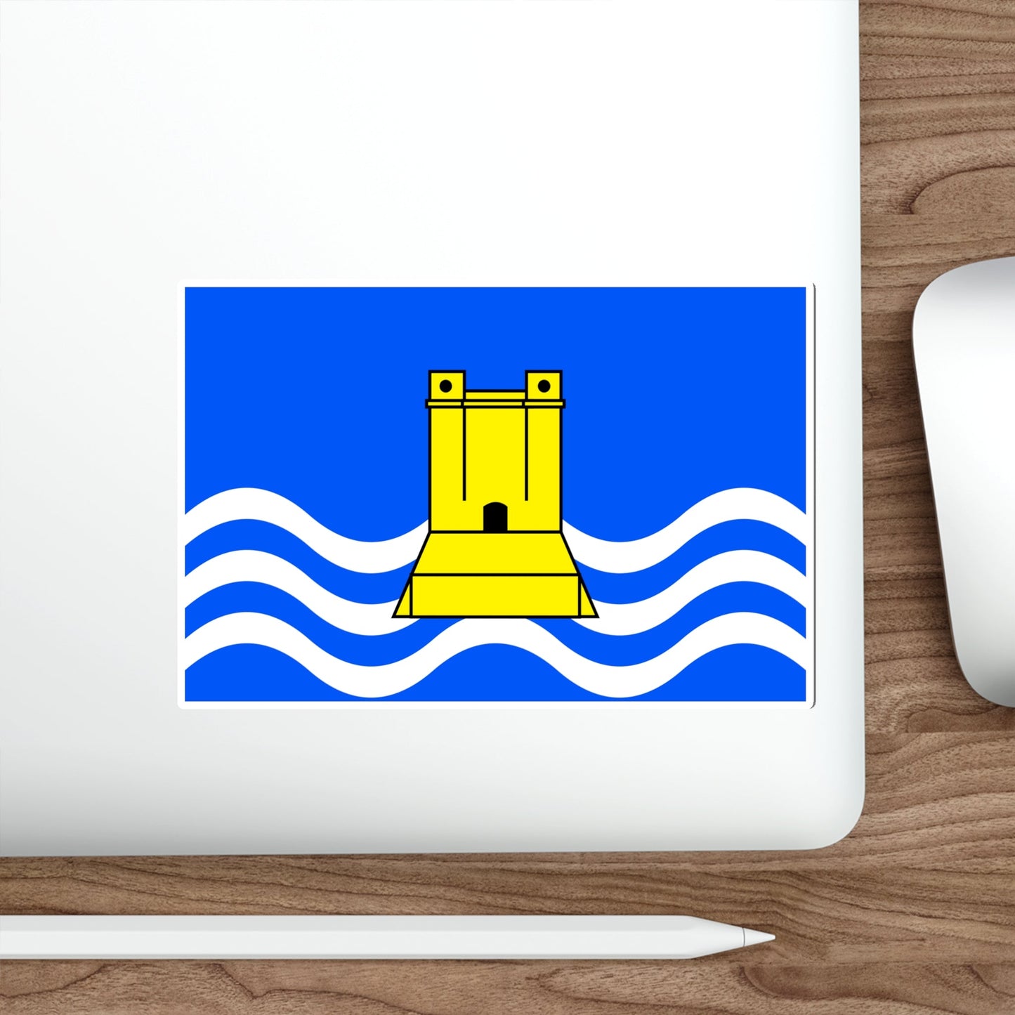 Flag of Xgħajra Malta STICKER Vinyl Die-Cut Decal-The Sticker Space