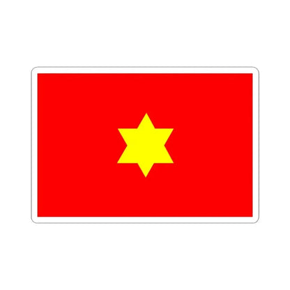 Flag of Xinjiang-Shicai 2 (China) STICKER Vinyl Kiss-Cut Decal 3 Inch White - The Sticker Space