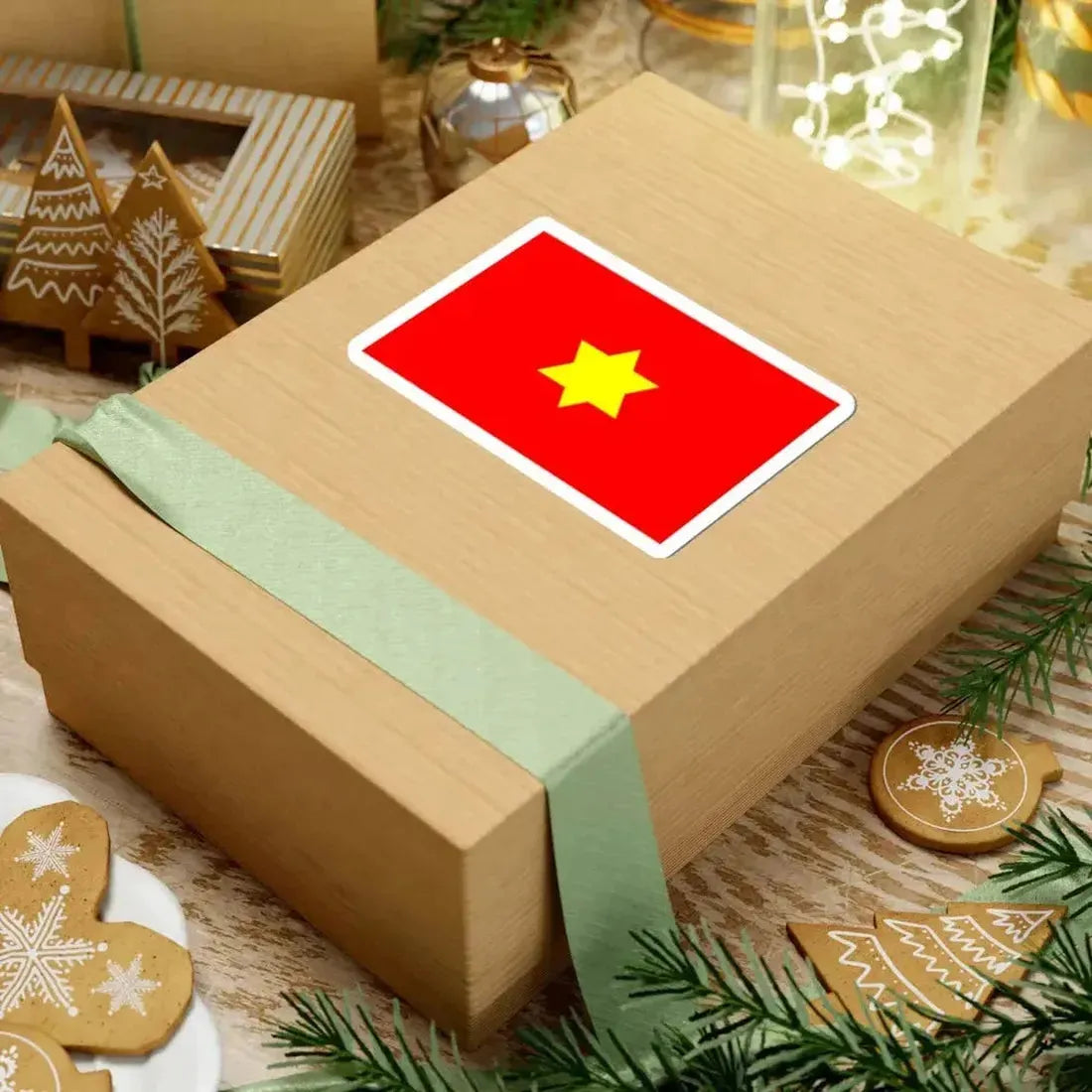 Flag of Xinjiang-Shicai 2 (China) STICKER Vinyl Kiss-Cut Decal - The Sticker Space