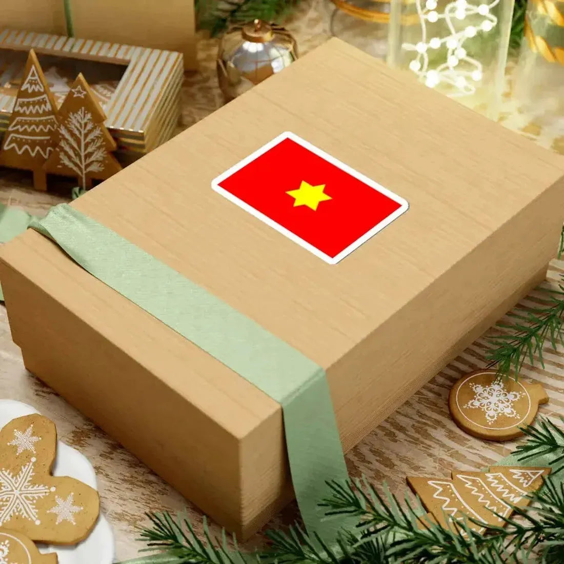 Flag of Xinjiang-Shicai 2 (China) STICKER Vinyl Kiss-Cut Decal - The Sticker Space