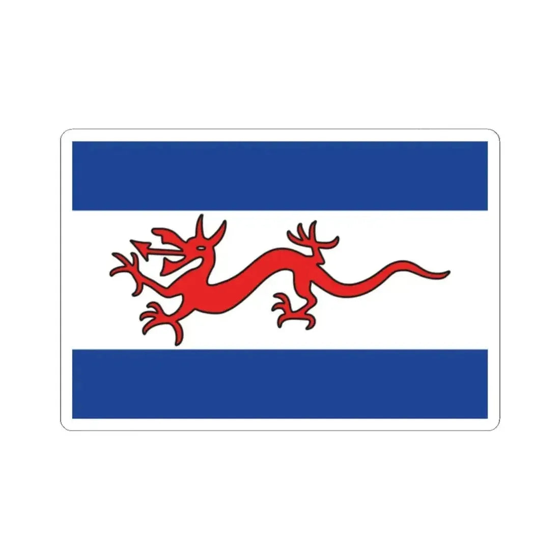 Flag of Y Wladfa (Argentina) STICKER Vinyl Kiss-Cut Decal 2 Inch White - The Sticker Space