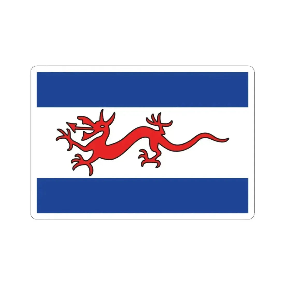 Flag of Y Wladfa (Argentina) STICKER Vinyl Kiss-Cut Decal 3 Inch White - The Sticker Space