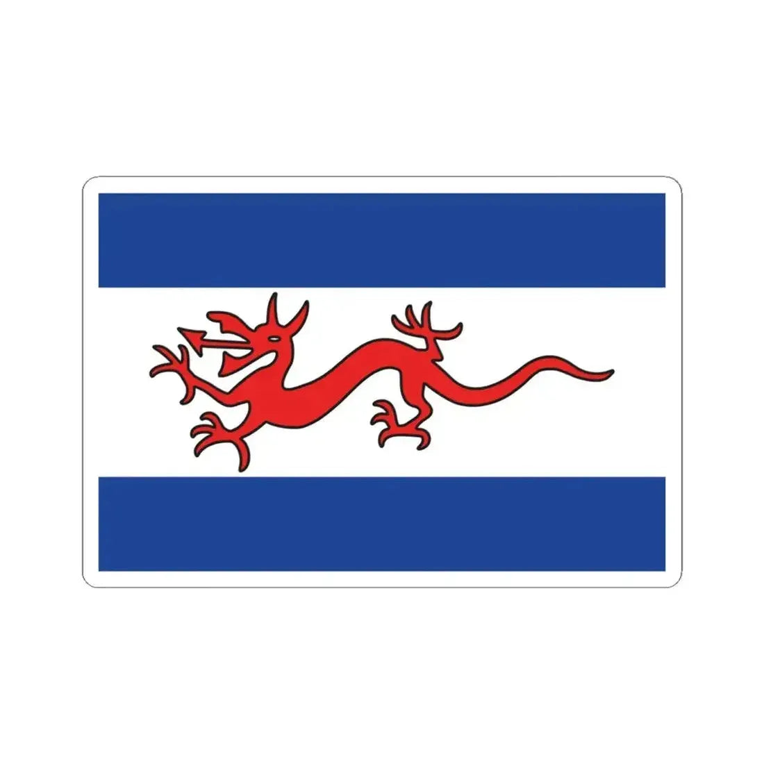 Flag of Y Wladfa (Argentina) STICKER Vinyl Kiss-Cut Decal 4 Inch White - The Sticker Space