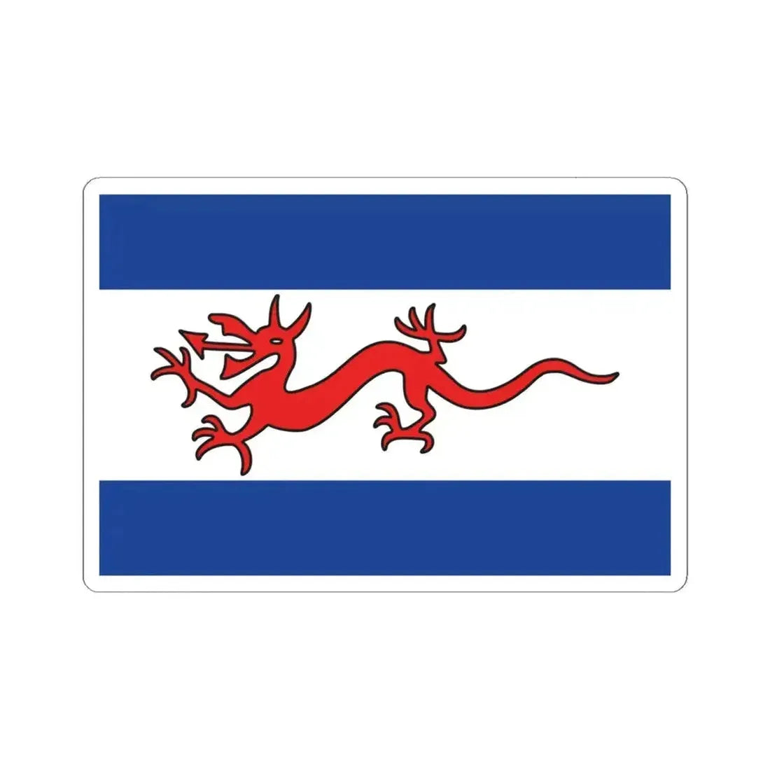 Flag of Y Wladfa (Argentina) STICKER Vinyl Kiss-Cut Decal 6 Inch White - The Sticker Space