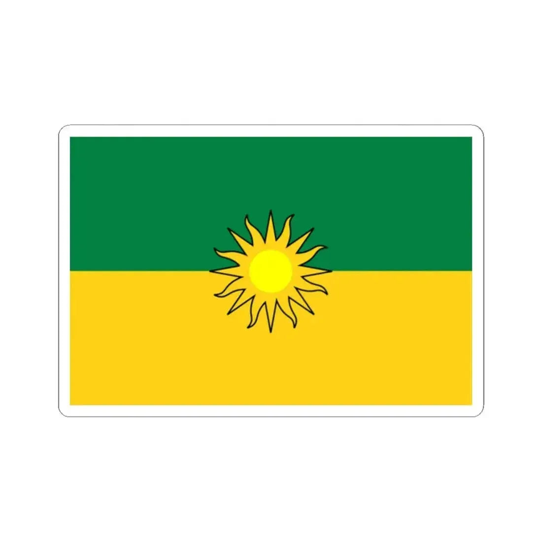 Flag of Yacuambi (Ecuador) STICKER Vinyl Kiss-Cut Decal 2 Inch White - The Sticker Space