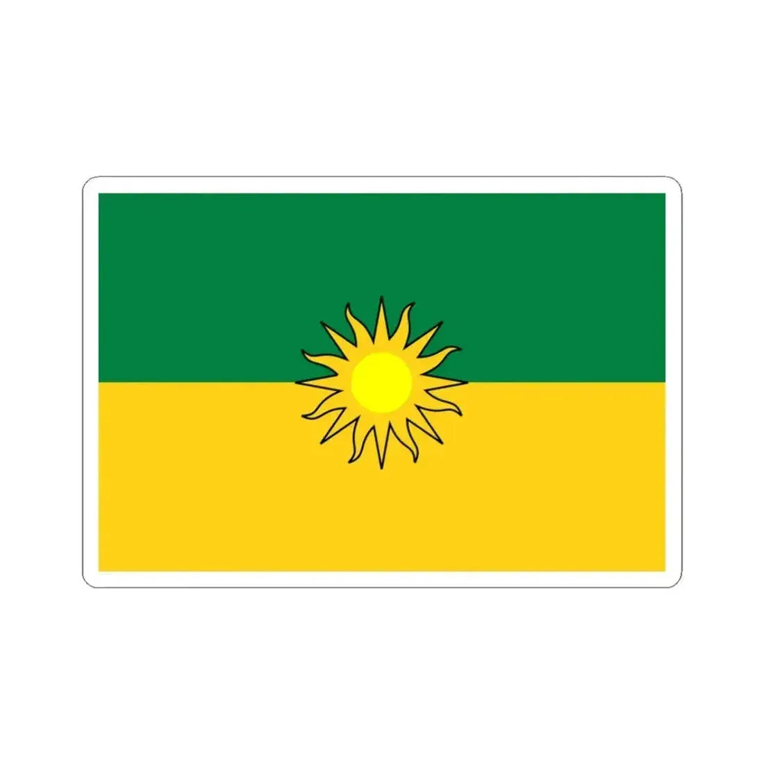 Flag of Yacuambi (Ecuador) STICKER Vinyl Kiss-Cut Decal 3 Inch White - The Sticker Space