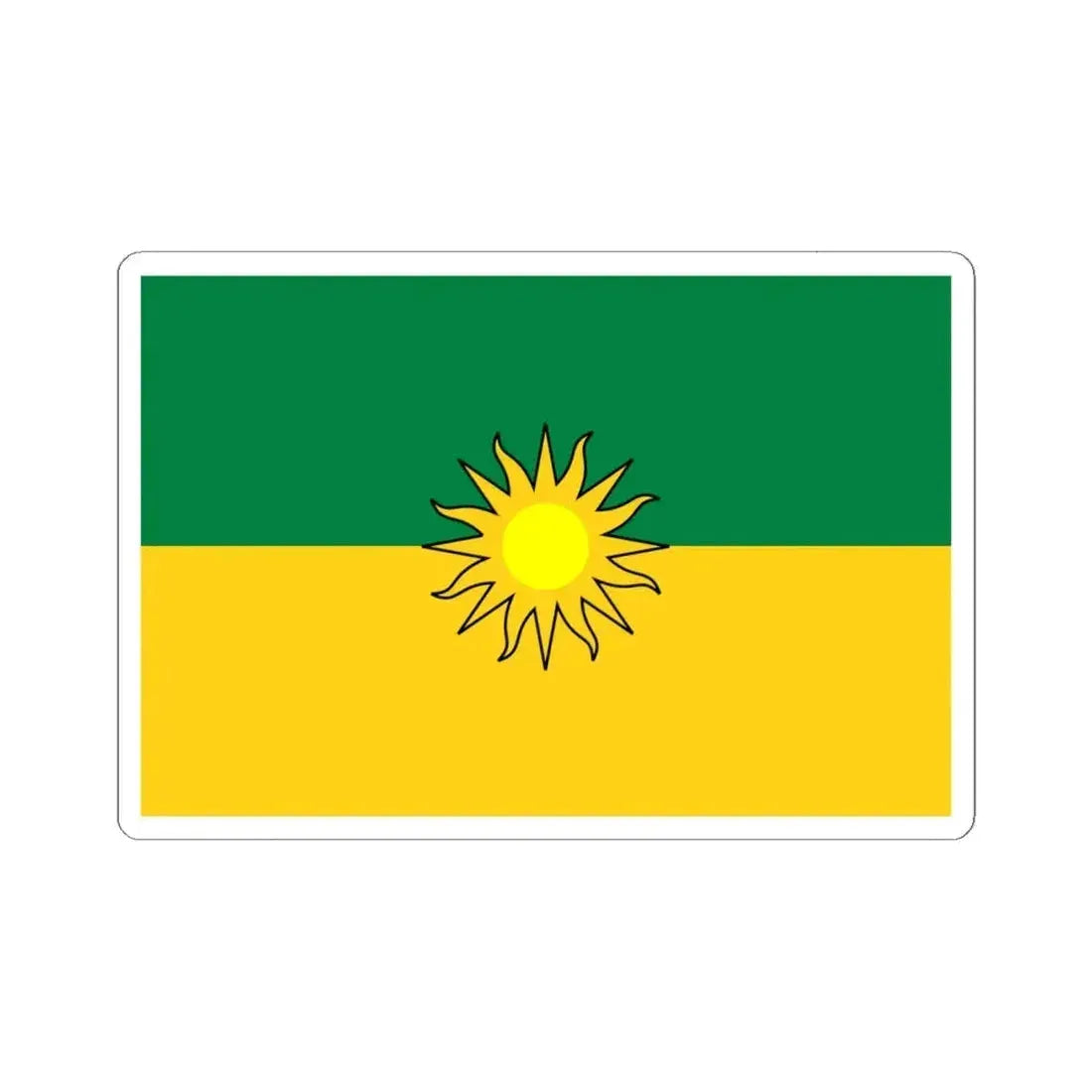 Flag of Yacuambi (Ecuador) STICKER Vinyl Kiss-Cut Decal 6 Inch White - The Sticker Space