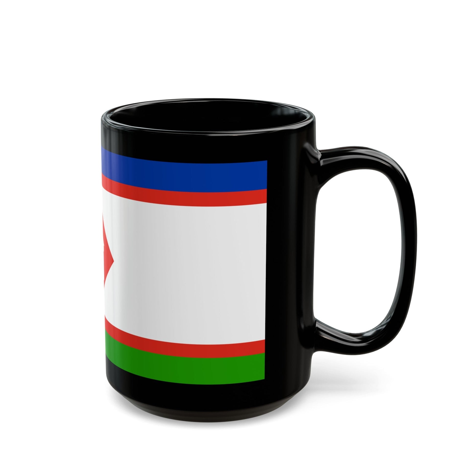 Flag of Yakutsk Russia - Black Coffee Mug-The Sticker Space