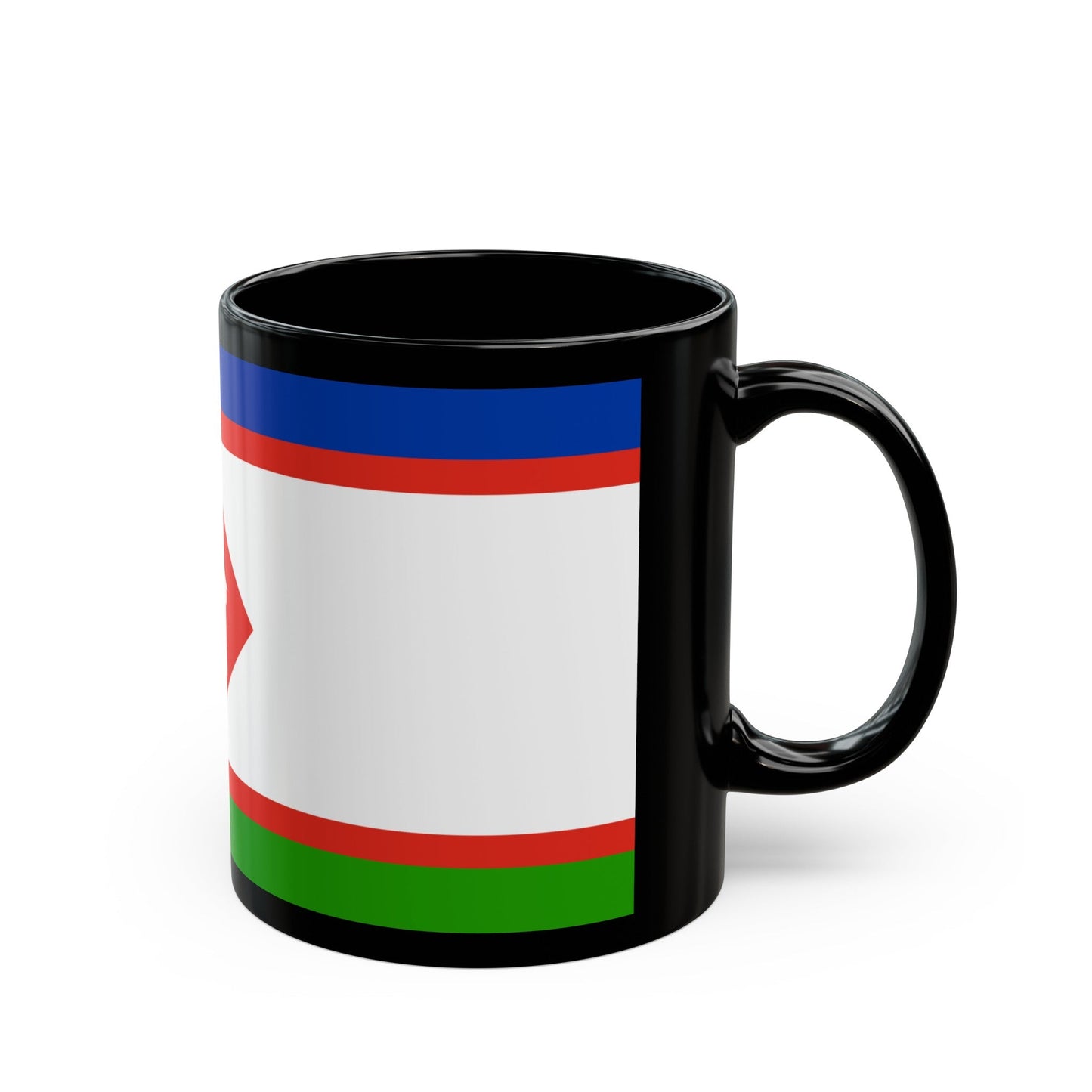 Flag of Yakutsk Russia - Black Coffee Mug-The Sticker Space