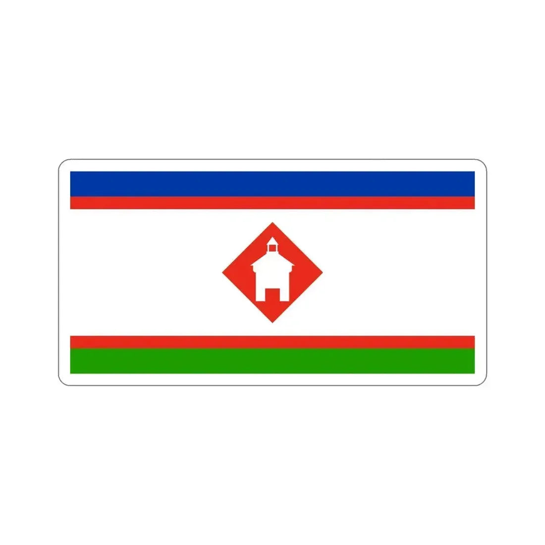 Flag of Yakutsk Russia STICKER Vinyl Die-Cut Decal - The Sticker Space
