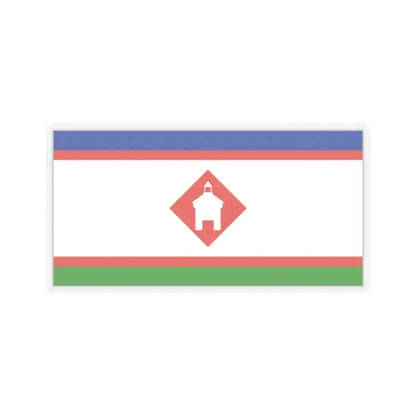 Flag of Yakutsk Russia - STICKER Vinyl Kiss-Cut Decal 2 Inch Transparent - The Sticker Space