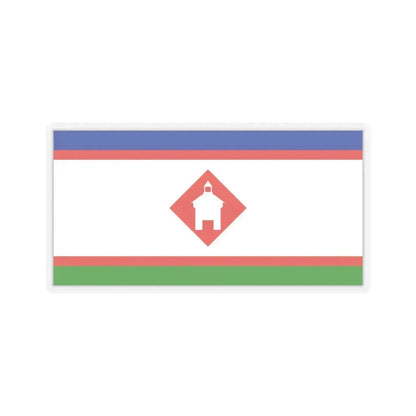 Flag of Yakutsk Russia - STICKER Vinyl Kiss-Cut Decal 6 Inch Transparent - The Sticker Space