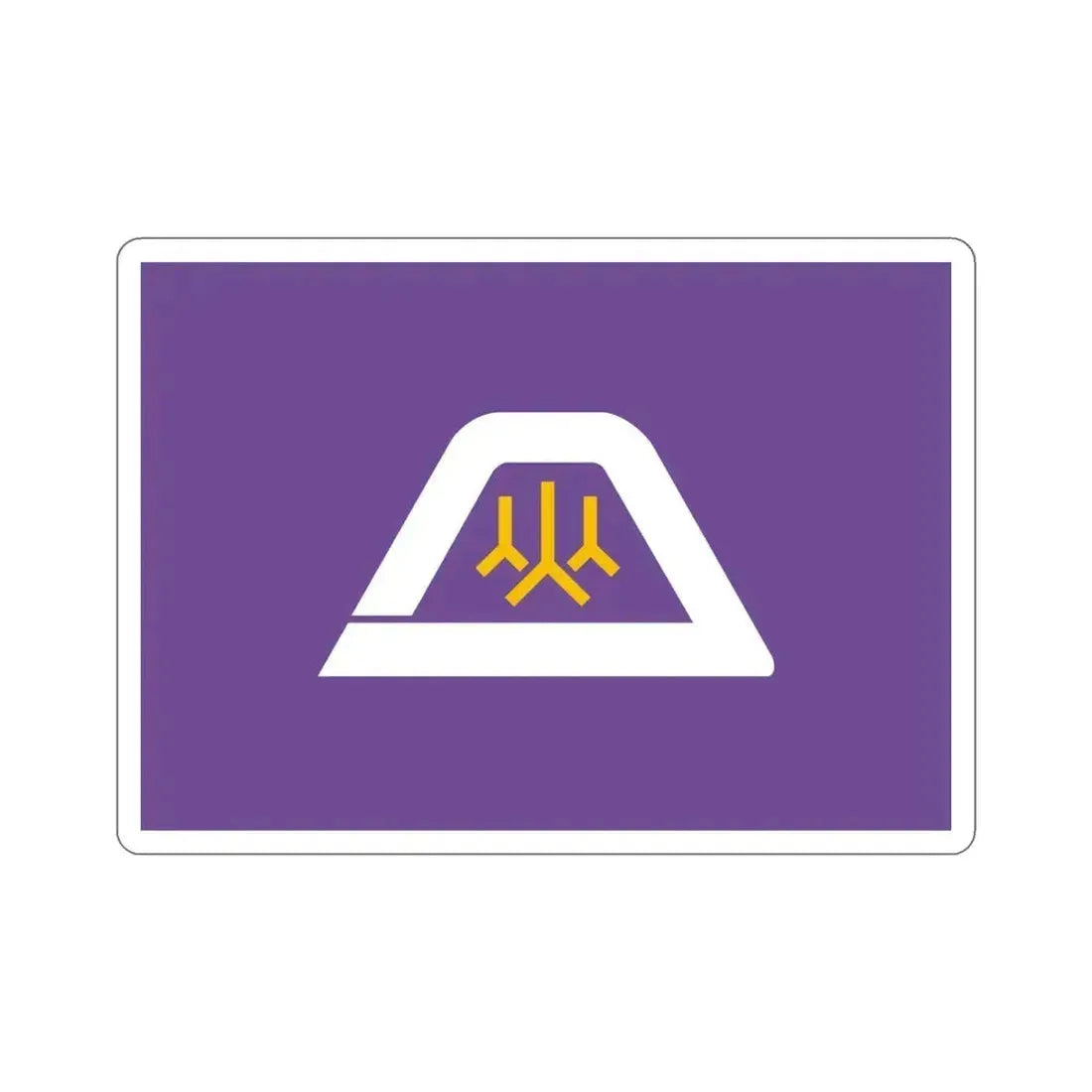 Flag of Yamanashi Prefecture Japan STICKER Vinyl Die-Cut Decal 4 Inch - The Sticker Space