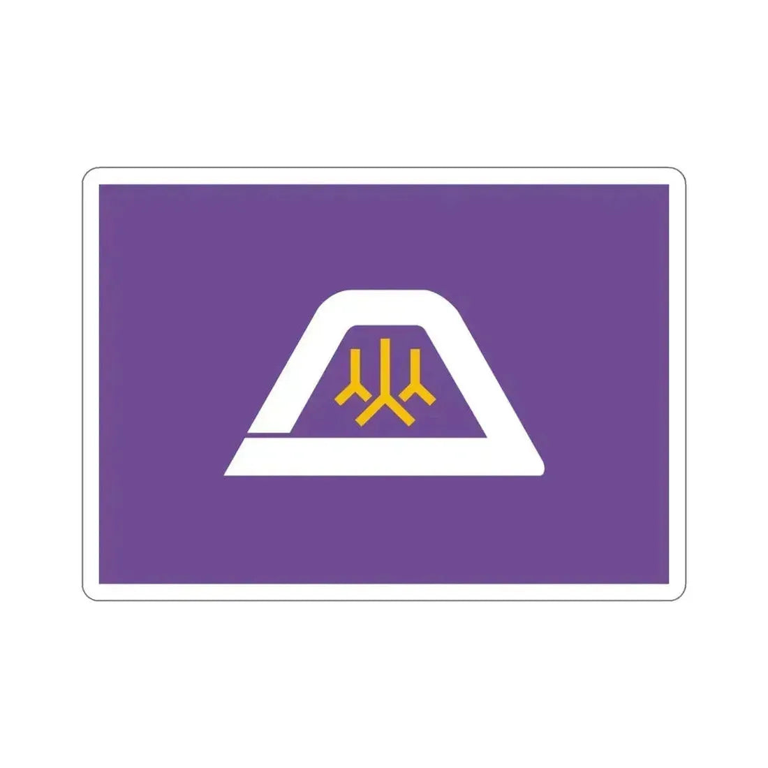 Flag of Yamanashi Prefecture Japan STICKER Vinyl Die-Cut Decal 6 Inch - The Sticker Space