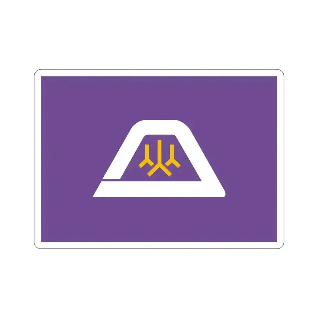 Flag of Yamanashi Prefecture Japan STICKER Vinyl Die-Cut Decal 6 Inch - The Sticker Space