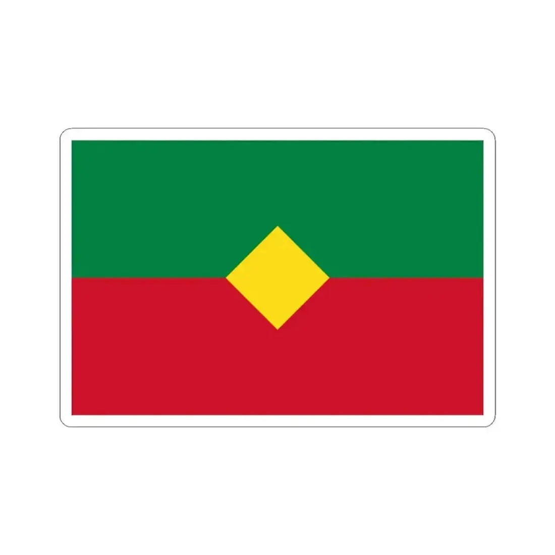 Flag of Yantzaza (Ecuador) STICKER Vinyl Kiss-Cut Decal 3 Inch White - The Sticker Space