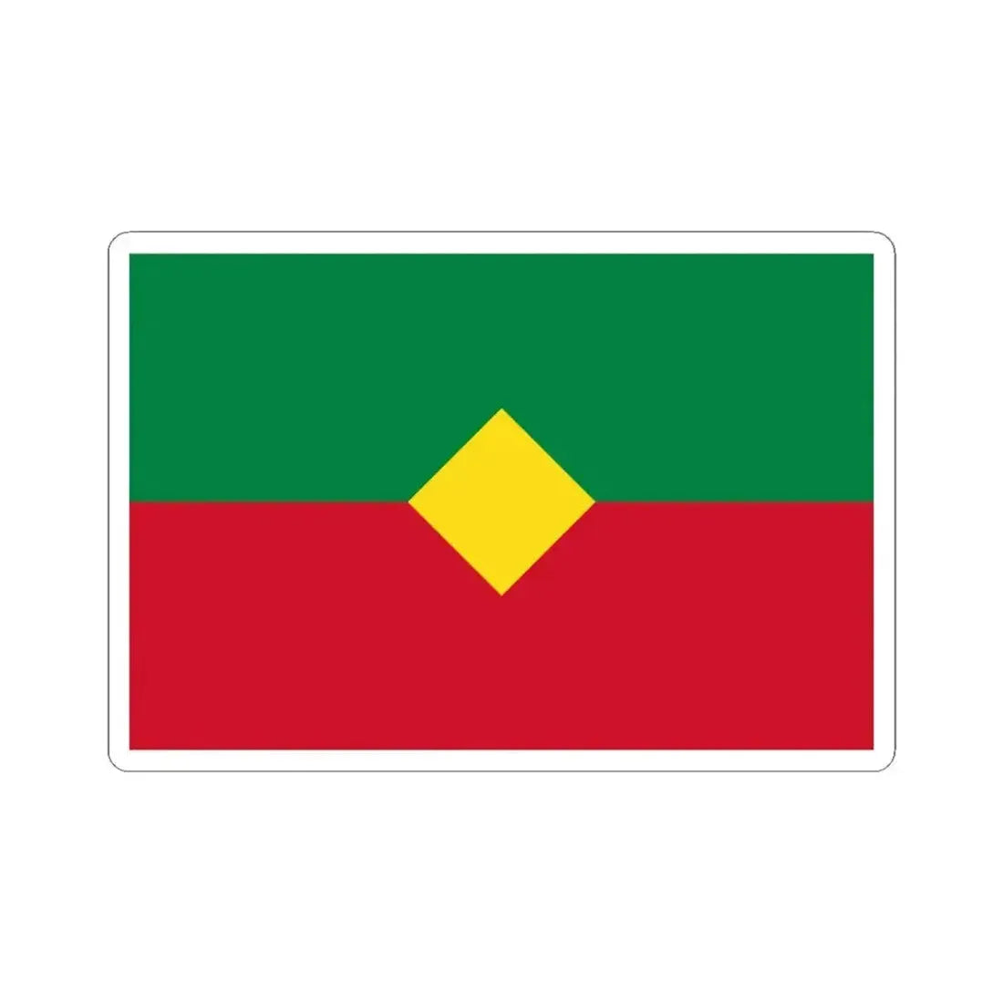 Flag of Yantzaza (Ecuador) STICKER Vinyl Kiss-Cut Decal 4 Inch White - The Sticker Space