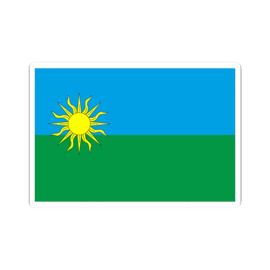 Flag of Yarmolyntsi raion (Ukraine) STICKER Vinyl Kiss-Cut Decal 2 Inch White - The Sticker Space