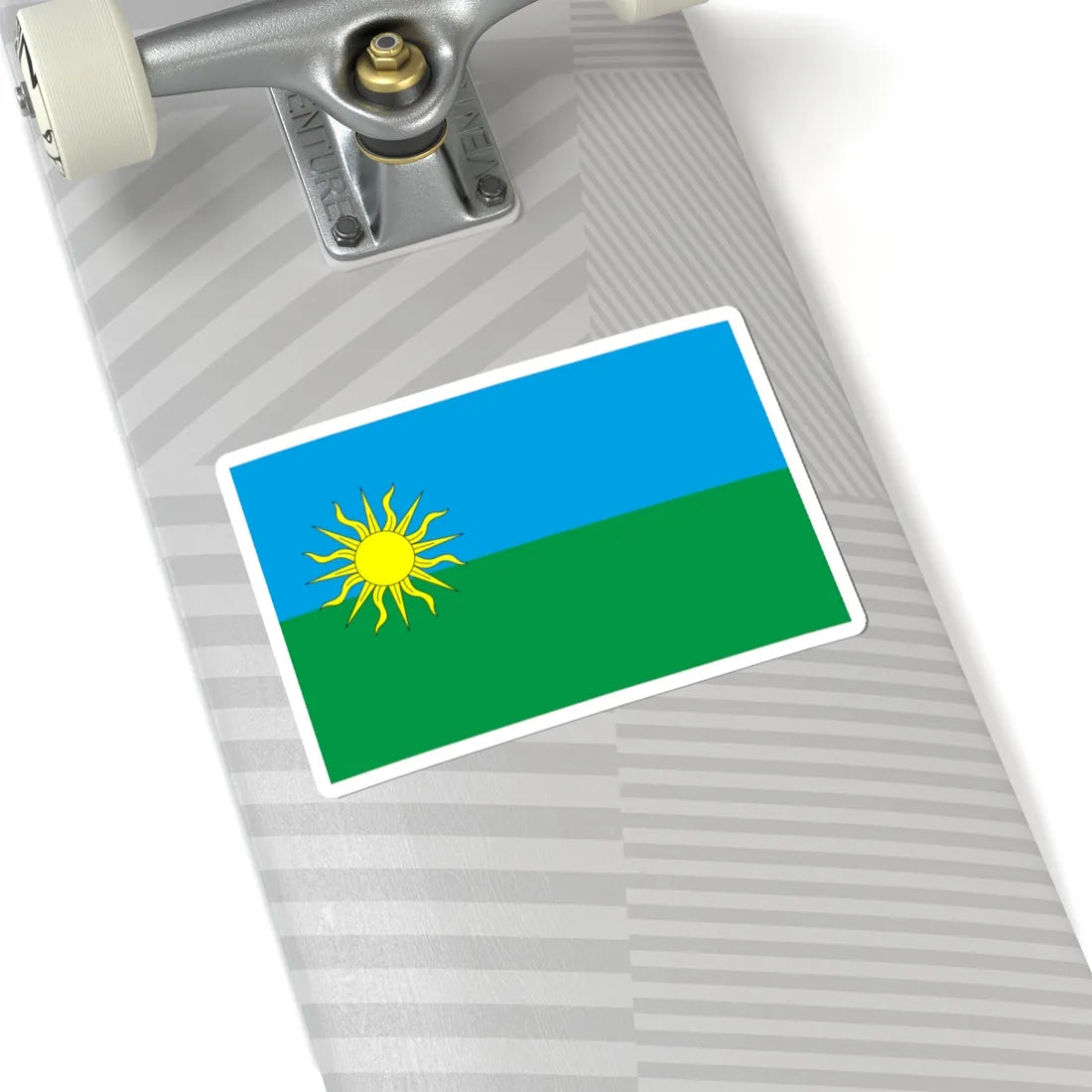 Flag of Yarmolyntsi raion (Ukraine) STICKER Vinyl Kiss-Cut Decal - The Sticker Space
