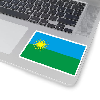 Flag of Yarmolyntsi raion (Ukraine) STICKER Vinyl Kiss-Cut Decal - The Sticker Space