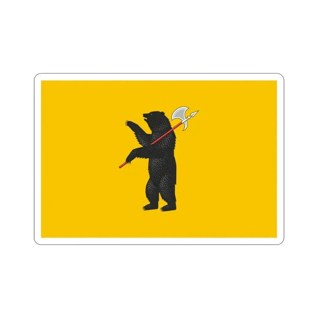 Flag of Yaroslavl Oblast Russia STICKER Vinyl Die-Cut Decal 4 Inch - The Sticker Space