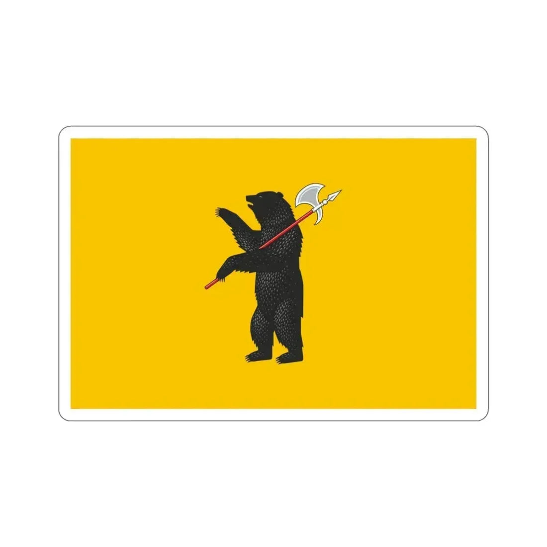 Flag of Yaroslavl Oblast Russia STICKER Vinyl Die-Cut Decal 4 Inch - The Sticker Space