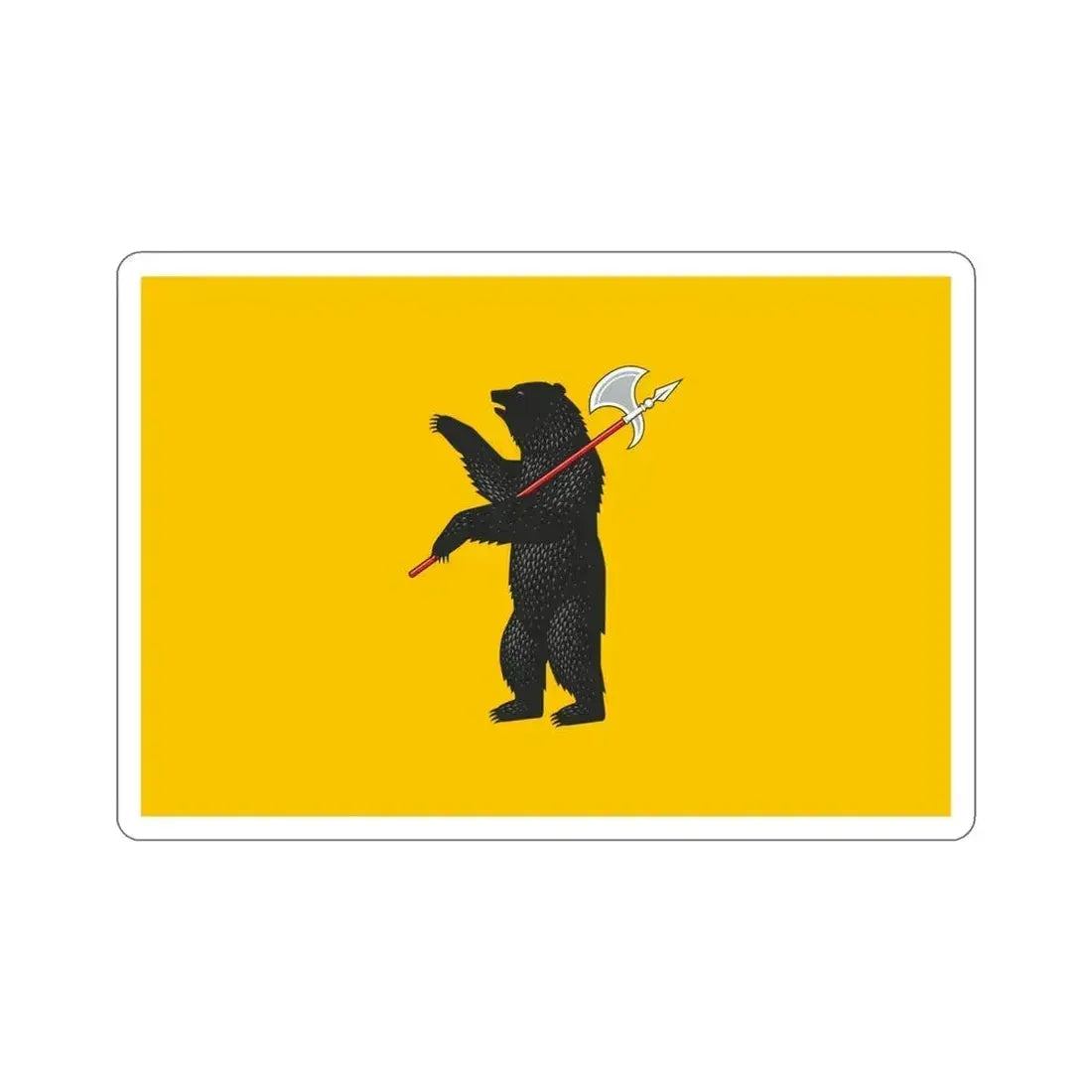 Flag of Yaroslavl Oblast Russia STICKER Vinyl Die-Cut Decal 5 Inch - The Sticker Space