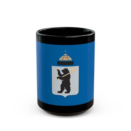 Flag of Yaroslavl Russia - Black Coffee Mug-15oz-The Sticker Space