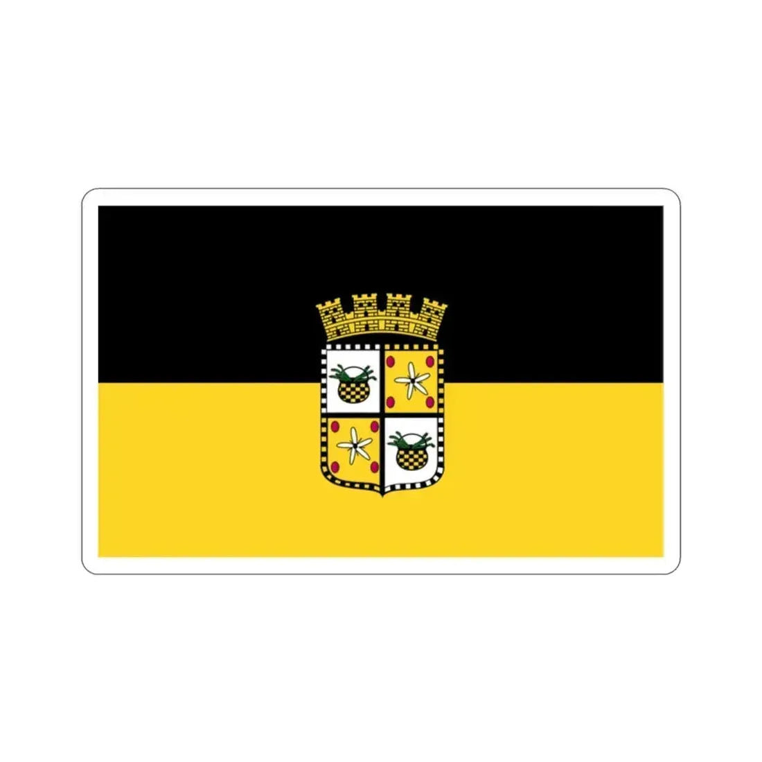 Flag of Yauco Puerto Rico STICKER Vinyl Die-Cut Decal 2 Inch - The Sticker Space
