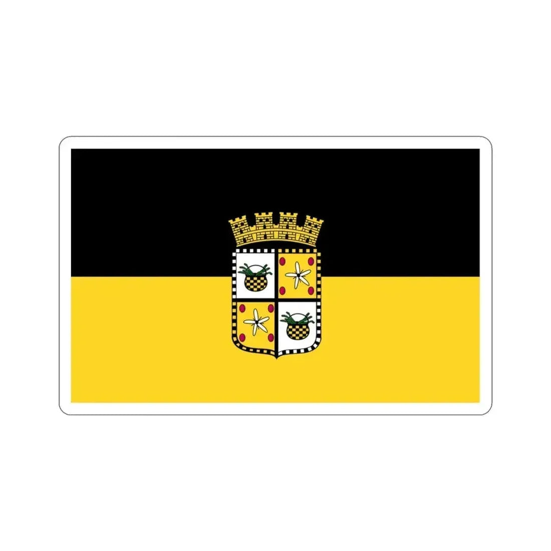 Flag of Yauco Puerto Rico STICKER Vinyl Die-Cut Decal 3 Inch - The Sticker Space