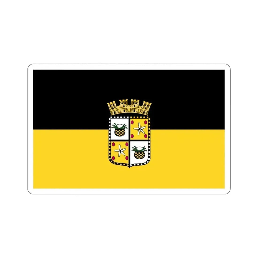 Flag of Yauco Puerto Rico STICKER Vinyl Die-Cut Decal 5 Inch - The Sticker Space