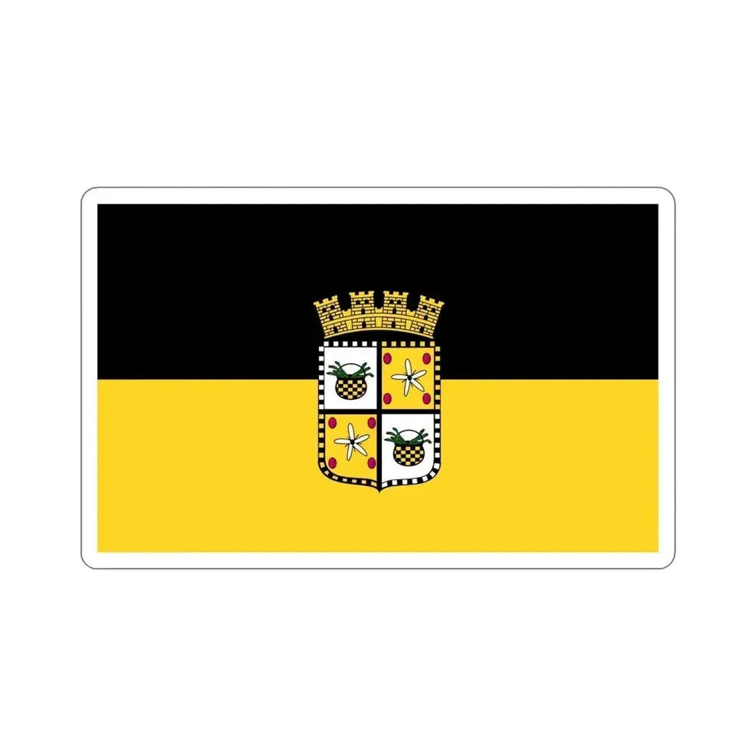 Flag of Yauco Puerto Rico STICKER Vinyl Die-Cut Decal 6 Inch - The Sticker Space
